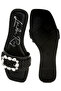 Women Diamante Flat Sandals in Black - 4