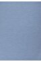 Slim Fit Round Neck Solid Women's Blue Short Sleeve T-Shirt - 5