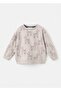 Patterned cotton sweatshirt