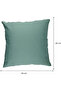 Square Solid Outdoor Cushion 45 x 45cm - 3