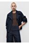 Short Denim Trench Coat with Belt