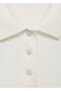 Polo Neck Vest with Diamond Pattern - 6