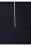 Sweatshirt with Zipper Throat - 8