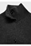 Buttoned Wool Crop Jacket - 6