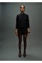 Jewel Button Stripe Collar Jacket - 2