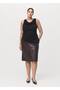 Leather look pencil skirt - 5
