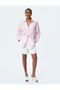 Cotton Long Sleeve Oversize Shirt with Heart Embroidery Detail - 2