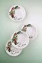 Green Bow 4 Pieces Porcelain Snack Bowl