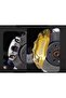 Universal ABS Metal Car 3D Disc Brake Caliper Covers with Logos Front Rear Auto Accessories Kit - 6