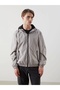 Xside Beige Standard Fit Hooded Men's Raincoat