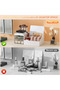 Evist- 2 درج + 12 حجرة ) منظم مكياج ومجوهرات بلاستيك (12×24 سم) - 5