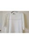 Jm Short Sleeve Stripe Tulle Detail Crew Neck Knitwear Blouse - 3