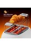 Germany, Retro Style 2-Slice Toaster, 815 W, Stainless Steel, Dust Cover & Foldable Bun Warme - 3