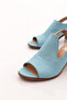 057 Women's Rubber Detailed Heeled Sandals - 4