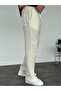 Cream Muslin Fabric Trousers - 3