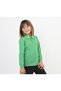 Unisex Green Long Sleeve Polo Neck T-Shirt - School T-Shirt - 3