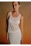 Ultrafine Merino Wool Blended Knitwear Top Ecru - 5