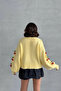 Women's Yellow Cherry Accessory Knitwear Cardigan - 5