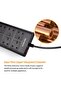 10-in-1 Power Strip: 6 UK-UAE Outlets + 4 USB, 2m Cable - 5