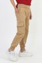 Unisex Ribbed Pants Elastic Beige School Pants - 7