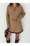 Skirted Knitwear Buttoned and Knitted Patterned Suit