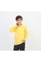 Unisex Yellow Long Sleeve Polo Neck T-Shirt - School Clothing - 2