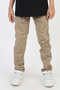Unisex Beige Color Pants School Pants