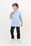 Unisex Blue Polo Neck T-Shirt - School T-Shirt - 4