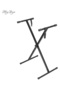 Single X Keyboard Stand with Piano X Bench Stool - 2