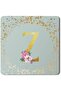 2 Pack Designer Leather Coasters Mat for Beverage Drinks - Custom Monogram Initial Letter