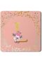 2 Pack Designer Leather Coasters Mat for Beverage Drinks - Custom Monogram Initial Letter