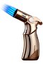 Cigar Lighters Windproof 4 Jet Flame Refillable Butane Gas Torch Lighter Cigarette Metal L
