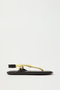 Sandals 2502 - Knotted Flip Flop Rope Yellow Women's Sandals - 2