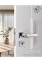 Orion (with Wc Latch) - Room Door Handle Square Rosette Right Left Suitable Interior Home Door Handle Handles-Z103Satin - 2