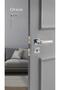 Orion (with Wc Latch) - Room Door Handle Square Rosette Right Left Suitable Interior Home Door Handle Handles-Z103Satin