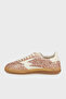 Leather Logo Glitter Sneaker Shoes Shoes Mg702Co - 2