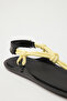 Sandals 2502 - Knotted Flip Flop Rope Yellow Women's Sandals - 4