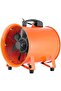 Portable Industrial Ventilation Fan, Orange, with Carrying Handle (8 INCH) - 2