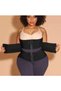Lace Latex Corset Waist Slimmer Body Shaper Hourglass Appearance Unisex Wrap Waist Corset - 4