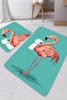 Amazing | Bathroom and Toilet Mat Pink Flamingo Modern Design | Mop