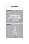 Foldable Clothes Drying Rack Hanger White 64x18.5cm - 5