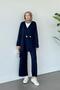 Lyon Mercerized Suit Navy Blue - 4
