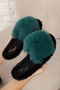 Stylish Flexible House Slippers with Feathers - 2