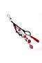 Handmade Colorful Beaded Necklace & Bracelet Set + Charm Keychain - 6