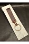 Genuine Calfskin Brown Keychain - 2