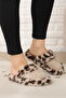 Leopard Patterned Winter Silent House Slippers - 3