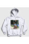 Unisex White Good Morning Yakuza Meme Hooded Sweatshirt 571503Tt