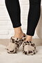 Leopard Patterned Winter Silent House Slippers - 2