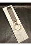 Genuine Calfskin Khaki Green Color Keychain - 2