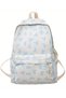 Korean Style Ribbon Pattern Backpack Sports Bag School Bag Daily Use Bag - 4